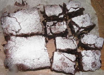 Chocolate Mince Pie Brownies with fragrant herbs