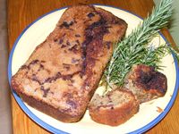 Rosemary and chocolate chip loaf cake