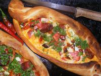 Traditional Turkish pide